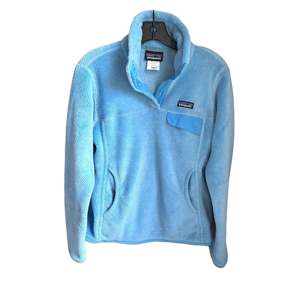 Patagonia Jackets & Blazers - Patagonia Polar Tek Powder Blue Fleece Jacket EUC SZS